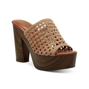 Jessica Simpson Shelbie 2 Womens Woven Slip On Heels